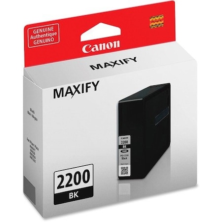 Canon Ink Tank, f/PGI-2200, 2500 Page Yield, Black CNMPGI2200BK